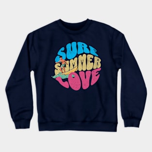 Surf Summer Love Surfing Beach Surfer Life Crewneck Sweatshirt